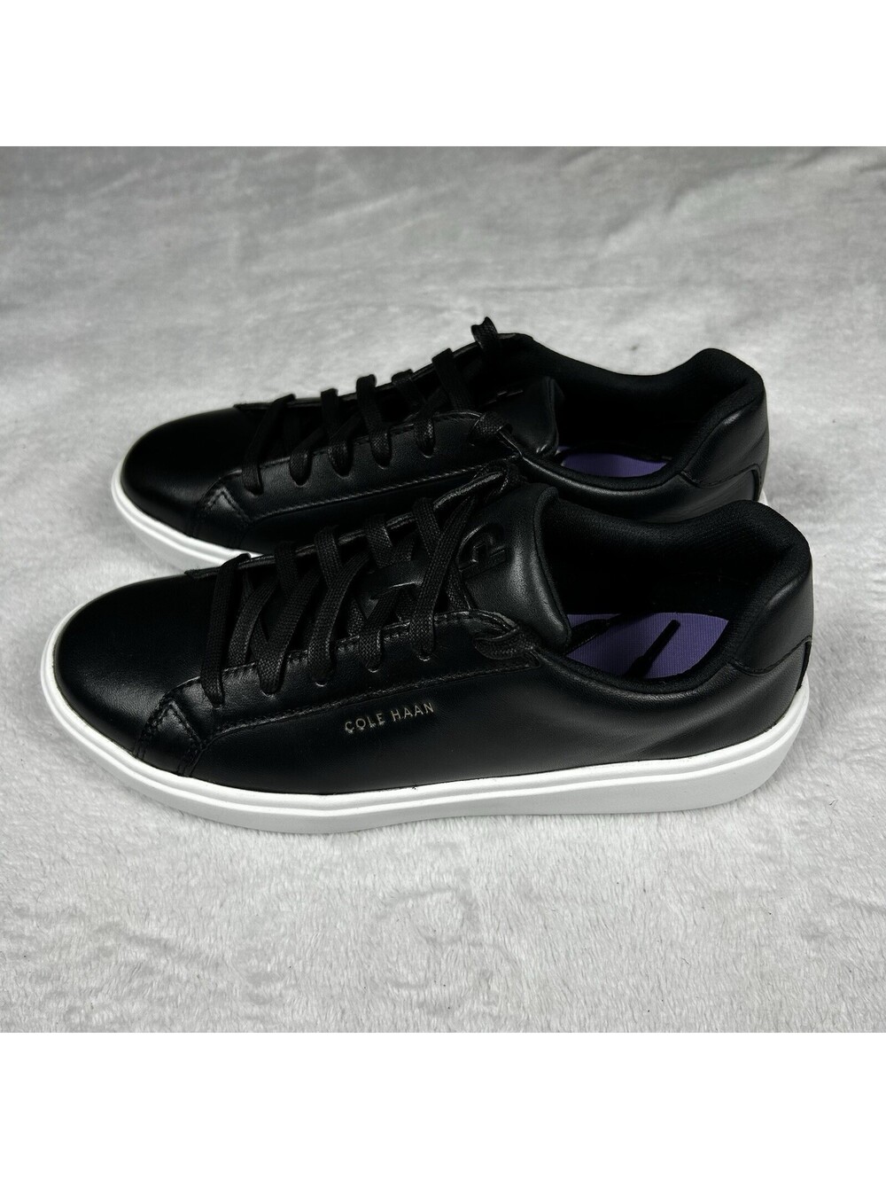Cole Haan Womens Grand Crosscourt Daily Sneaker Size 8.5B Black White W26650 New - Picture 2 of 10